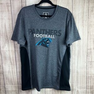 NFL Gray and Black Panthers Short Sleeve Tee